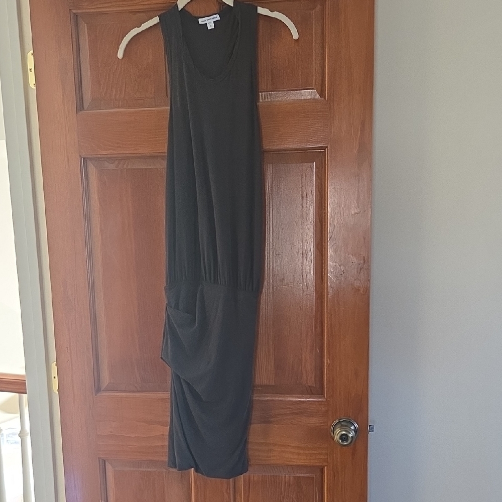 James Perse Black/Charcoal Racerback Dress